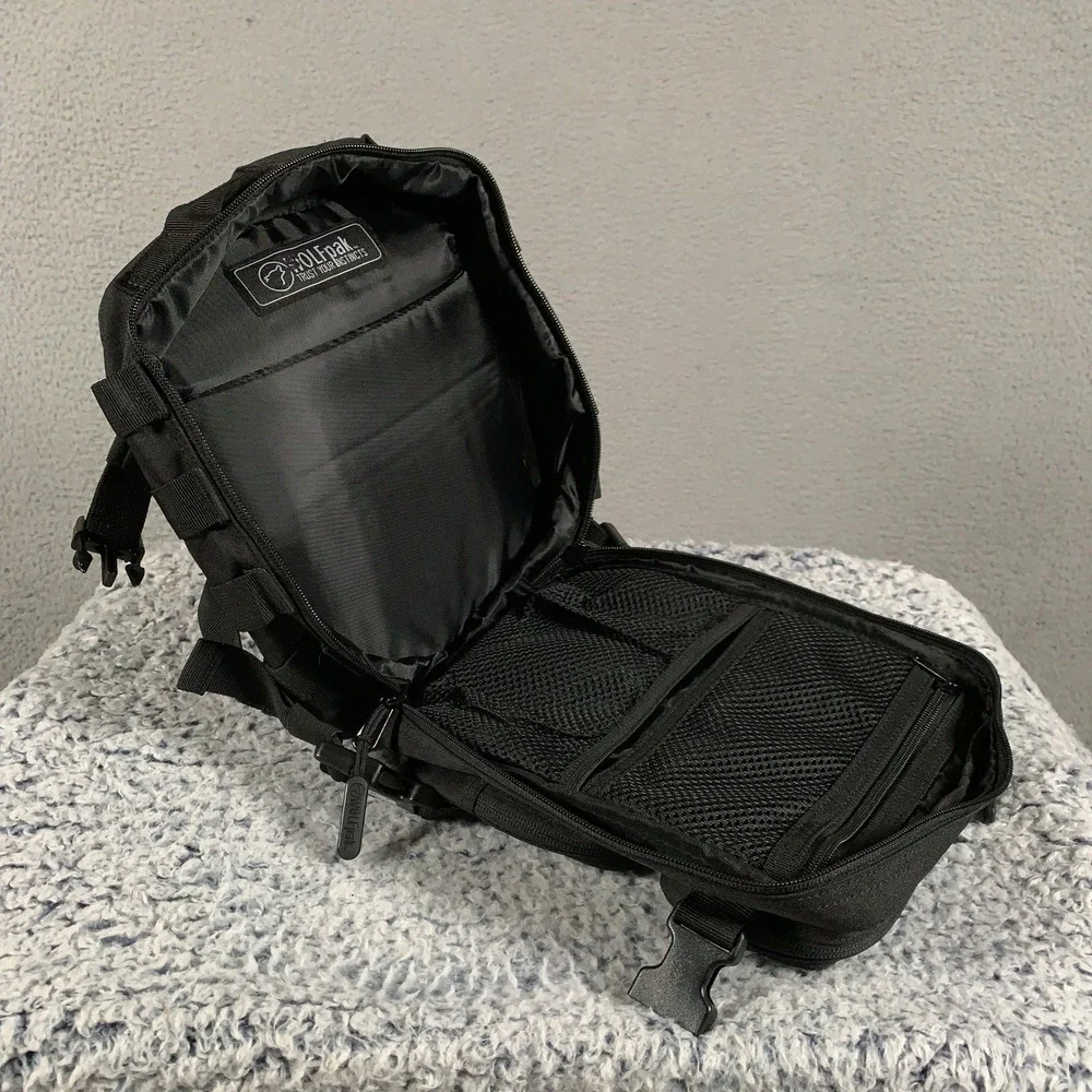 WOLFpak Mini Backpack Unisex OS Black Tactical Gym Bag MOLLE Ruck Pack Rucking